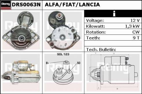 Remy DRS0063N - Стартер autospares.lv