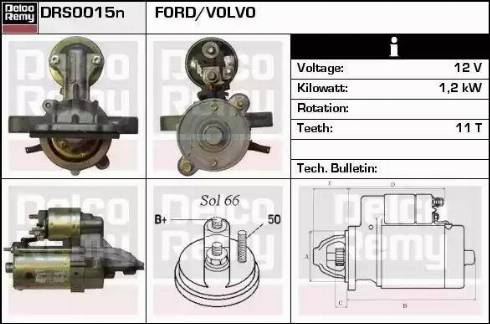 Remy DRS0015N - Стартер autospares.lv