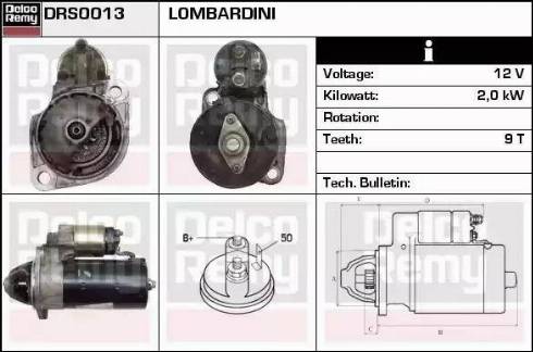 Remy DRS0013 - Стартер autospares.lv