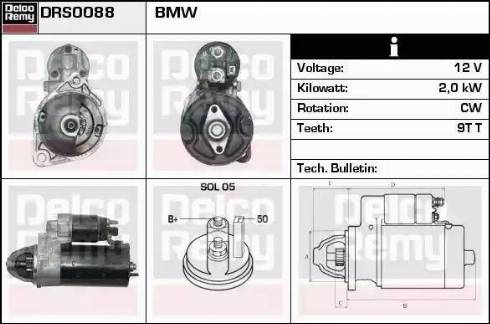 Remy DRS0088 - Стартер autospares.lv