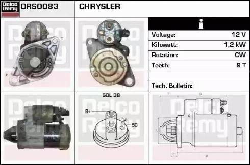 Remy DRS0083 - Стартер autospares.lv