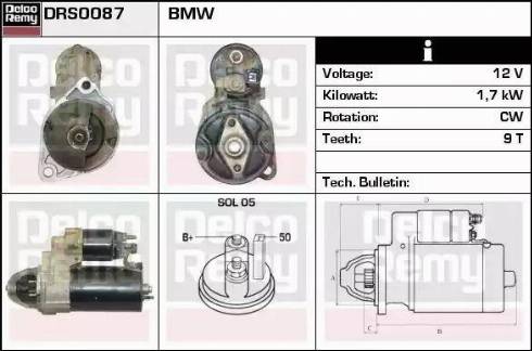 Remy DRS0087 - Стартер autospares.lv