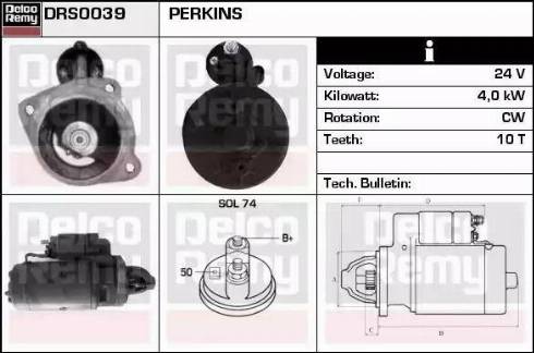 Remy DRS0039 - Стартер autospares.lv