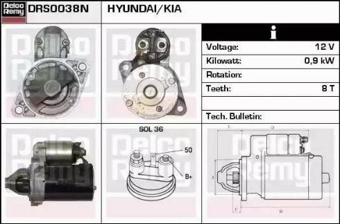 Remy DRS0038N - Стартер autospares.lv