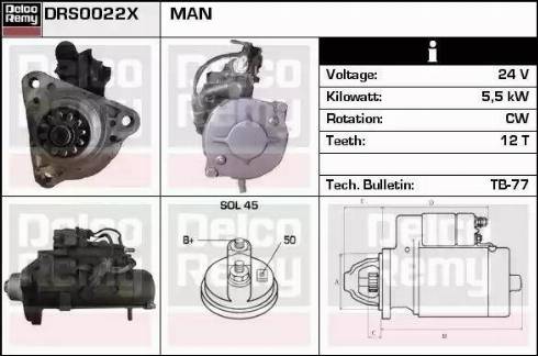 Remy DRS0022X - Стартер autospares.lv