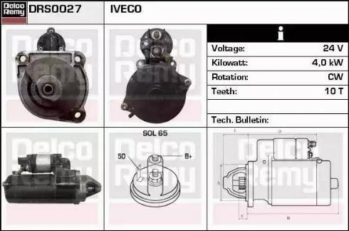 Remy DRS0027 - Стартер autospares.lv