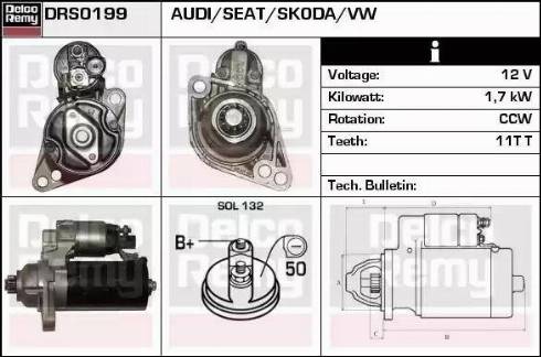 Remy DRS0199 - Стартер autospares.lv