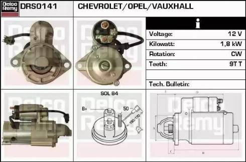 Remy DRS0141 - Стартер autospares.lv