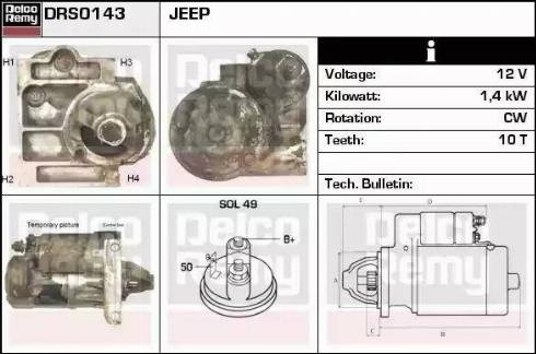 Remy DRS0143 - Стартер autospares.lv