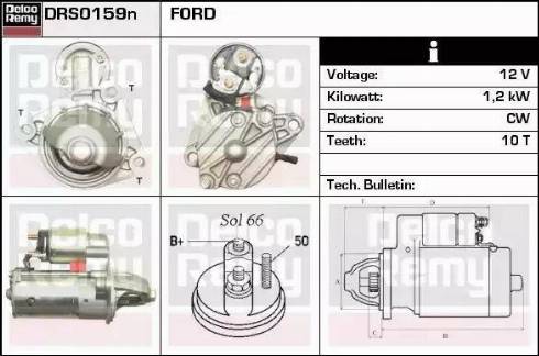 Remy DRS0159N - Стартер autospares.lv