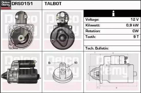 Remy DRS0151 - Стартер autospares.lv