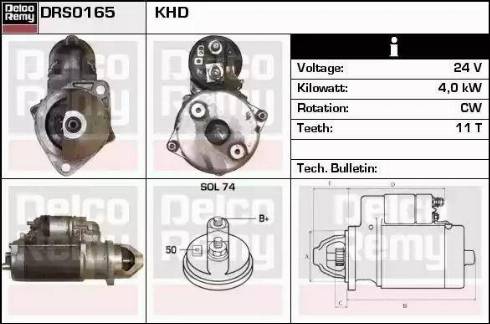 Remy DRS0165 - Стартер autospares.lv