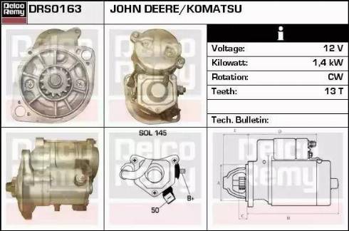 Remy DRS0163 - Стартер autospares.lv