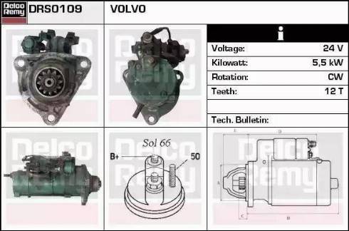 Remy DRS0109N - Стартер autospares.lv