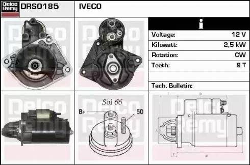 Remy DRS0185 - Стартер autospares.lv