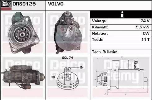 Remy DRS0125 - Стартер autospares.lv