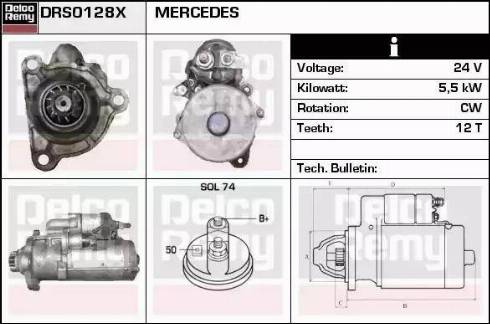 Remy DRS0128X - Стартер autospares.lv