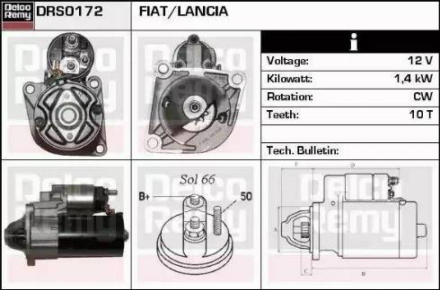 Remy DRS0172 - Стартер autospares.lv