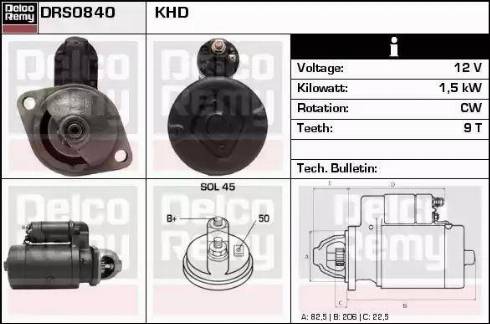 Remy DRS0840 - Стартер autospares.lv