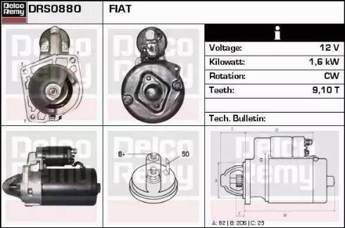 Remy DRS0880 - Стартер autospares.lv