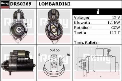 Remy DRS0369 - Стартер autospares.lv