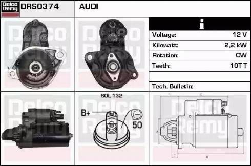 Remy DRS0374 - Стартер autospares.lv