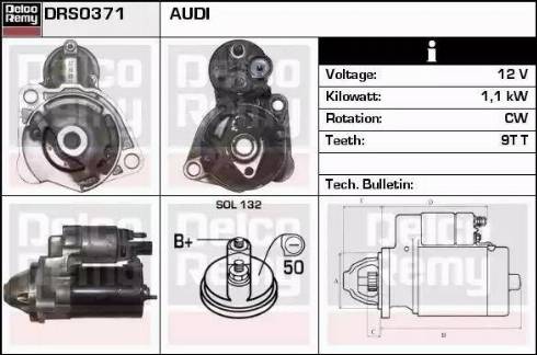 Remy DRS0371 - Стартер autospares.lv