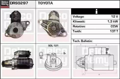 Remy DRS0297 - Стартер autospares.lv