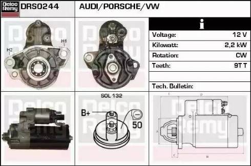 Remy DRS0244 - Стартер autospares.lv