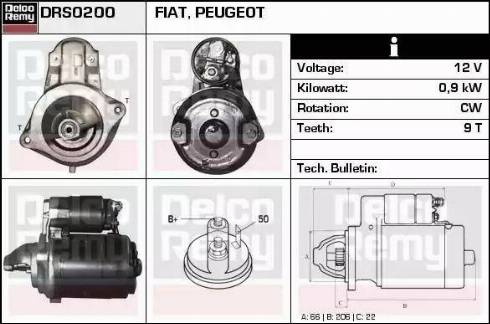 Remy DRS0200 - Стартер autospares.lv