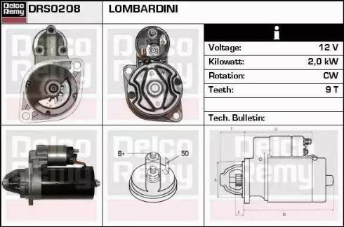 Remy DRS0208 - Стартер autospares.lv