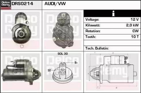 Remy DRS0214 - Стартер autospares.lv