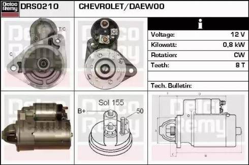 Remy DRS0210 - Стартер autospares.lv