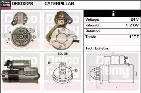 Remy DRS0228 - Стартер autospares.lv