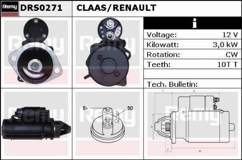 Remy DRS0271 - Стартер autospares.lv