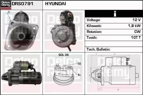 Remy DRS0791 - Стартер autospares.lv