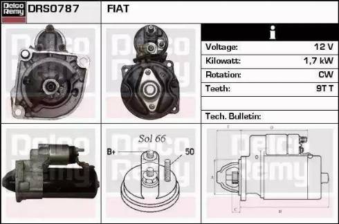 Remy DRS0787 - Стартер autospares.lv