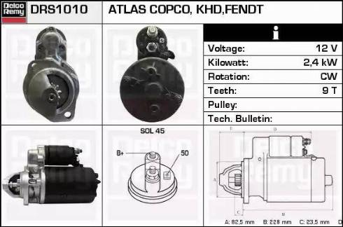 Remy DRS1010 - Стартер autospares.lv