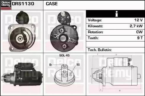 Remy DRS1130 - Стартер autospares.lv