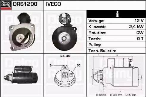 Remy DRS1200 - Стартер autospares.lv