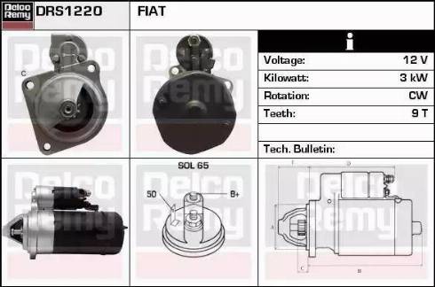 Remy DRS1220 - Стартер autospares.lv