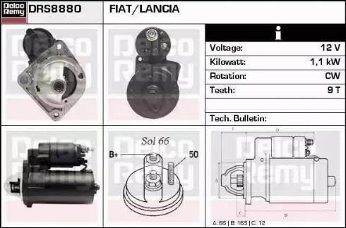 Remy DRS8880 - Стартер autospares.lv