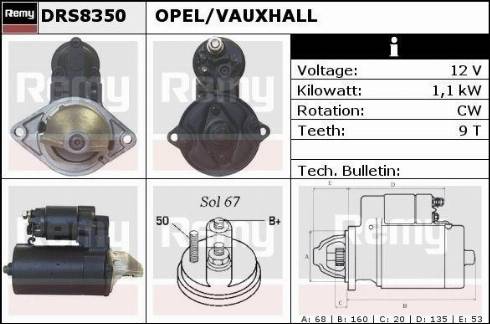 Remy DRS8350X - Стартер autospares.lv