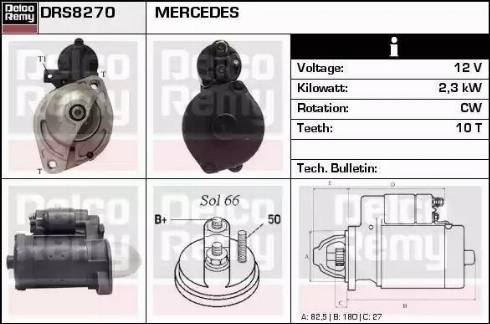 Remy DRS8270 - Стартер autospares.lv