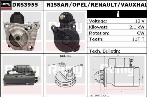 Remy DRS3955X - Стартер autospares.lv