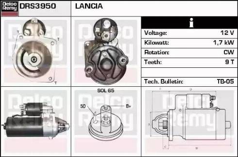 Remy DRS3950 - Стартер autospares.lv