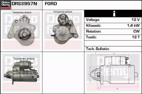 Remy DRS3957N - Стартер autospares.lv