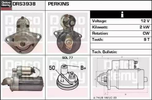 Remy DRS3938 - Стартер autospares.lv