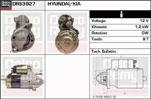 Remy DRS3927 - Стартер autospares.lv