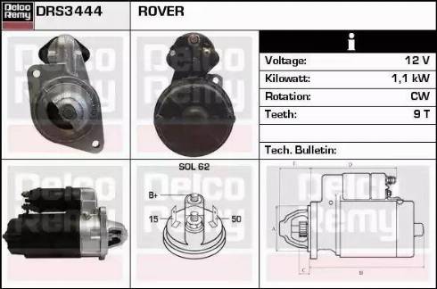 Remy DRS3444 - Стартер autospares.lv